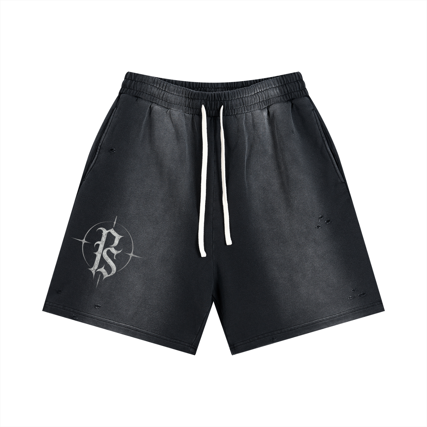 Sun Fade Distressed Shorts