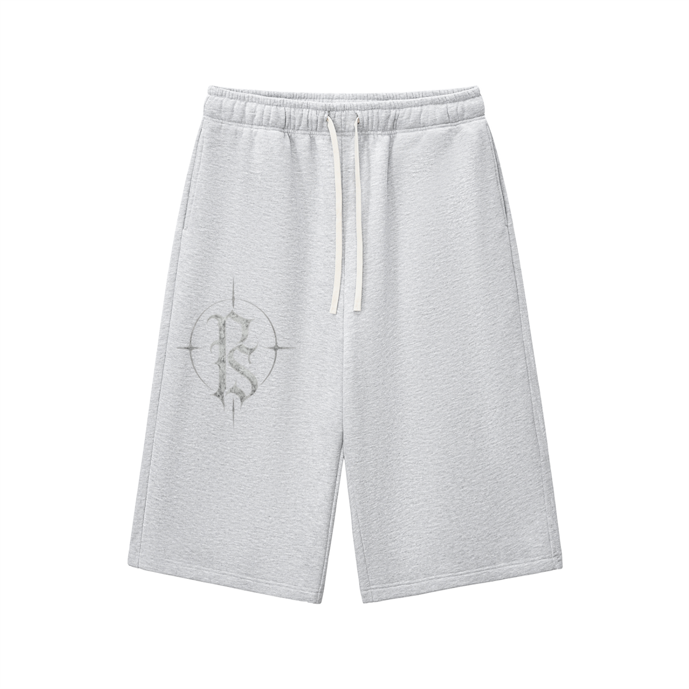 Relaxed Drawstring Three-quarter Sweatpants
