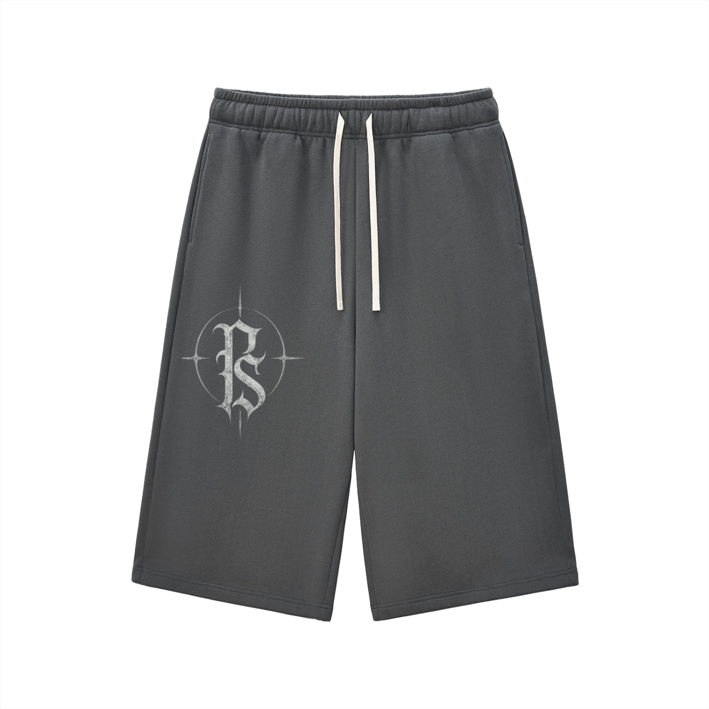 Relaxed Drawstring Three-quarter Sweatpants
