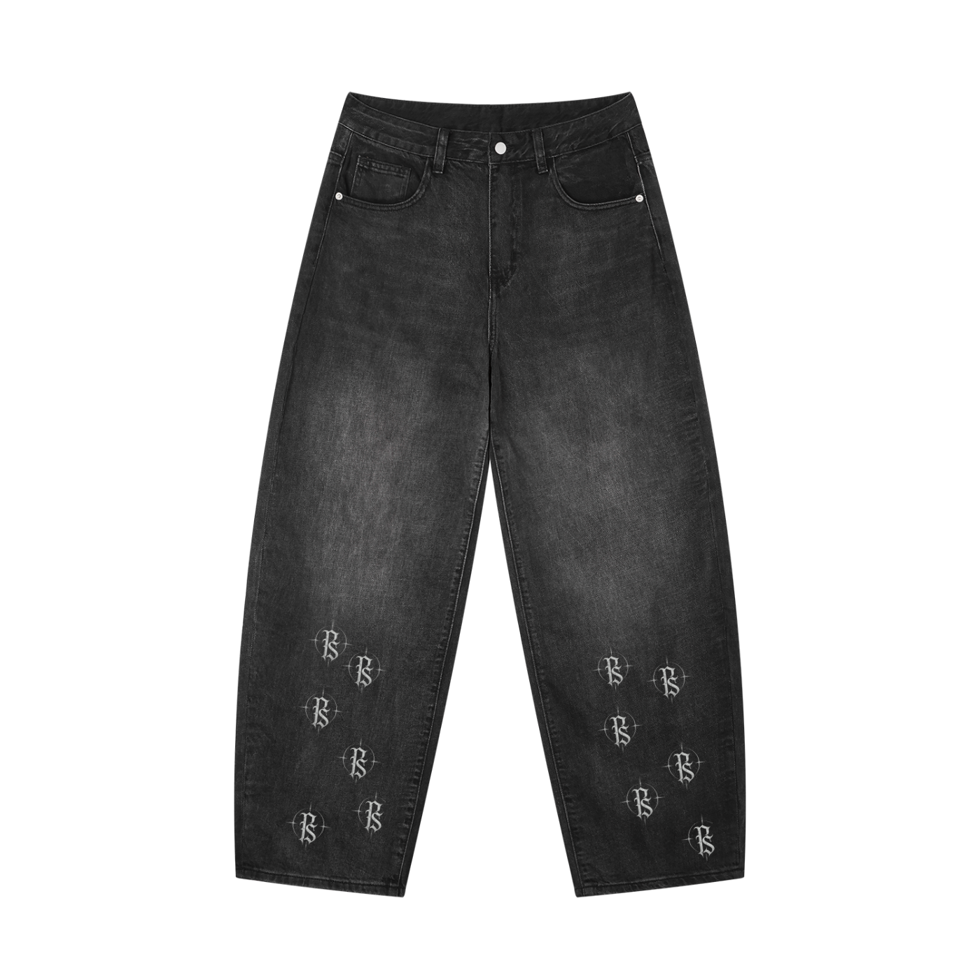 Men's Sunfade Vintage Wash Barrel Leg Jeans