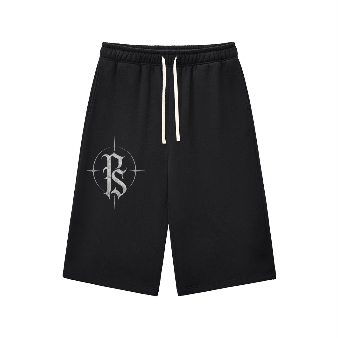 Relaxed Drawstring Three-quarter Sweatpants