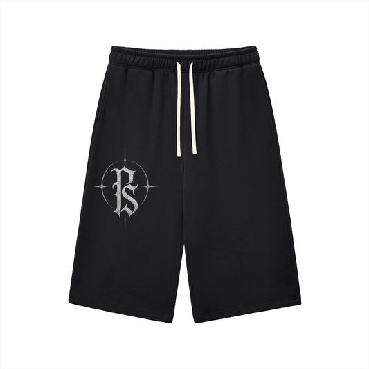 Relaxed Drawstring Three-quarter Sweatpants